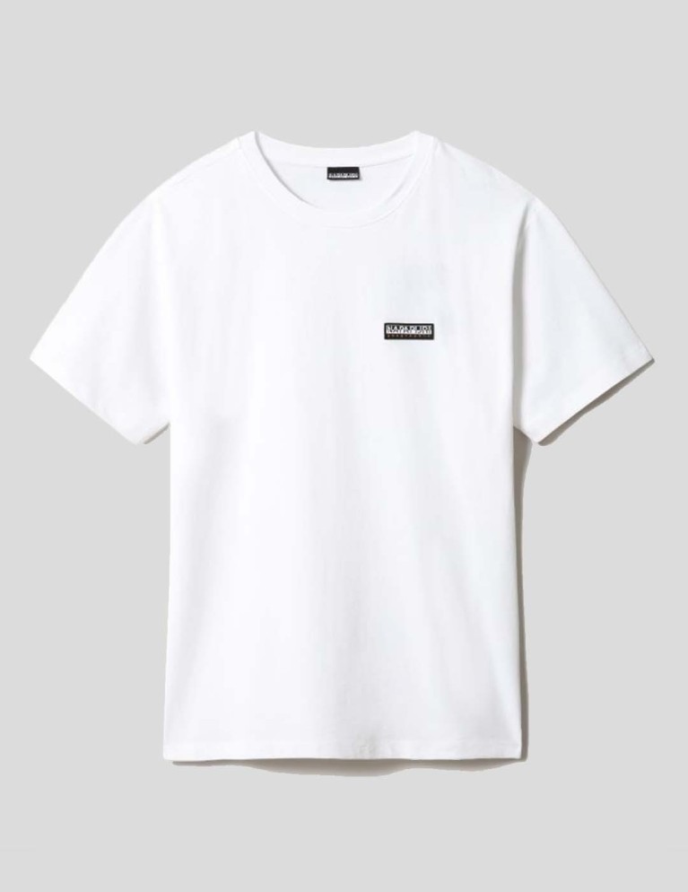 NAPAPIRI s-patch tee brillante camicia bianca